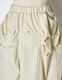 Snowflake Stripe Skirt / ivory