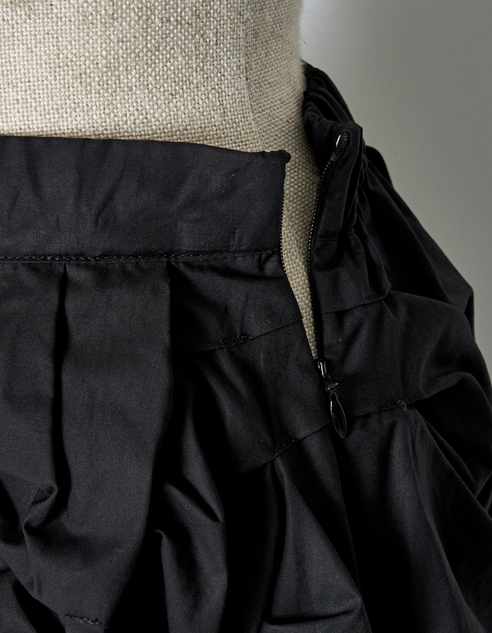 Snowflake Cotton Skirt / black