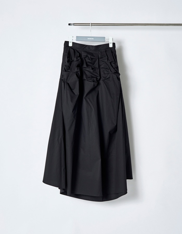 Snowflake Cotton Skirt / black