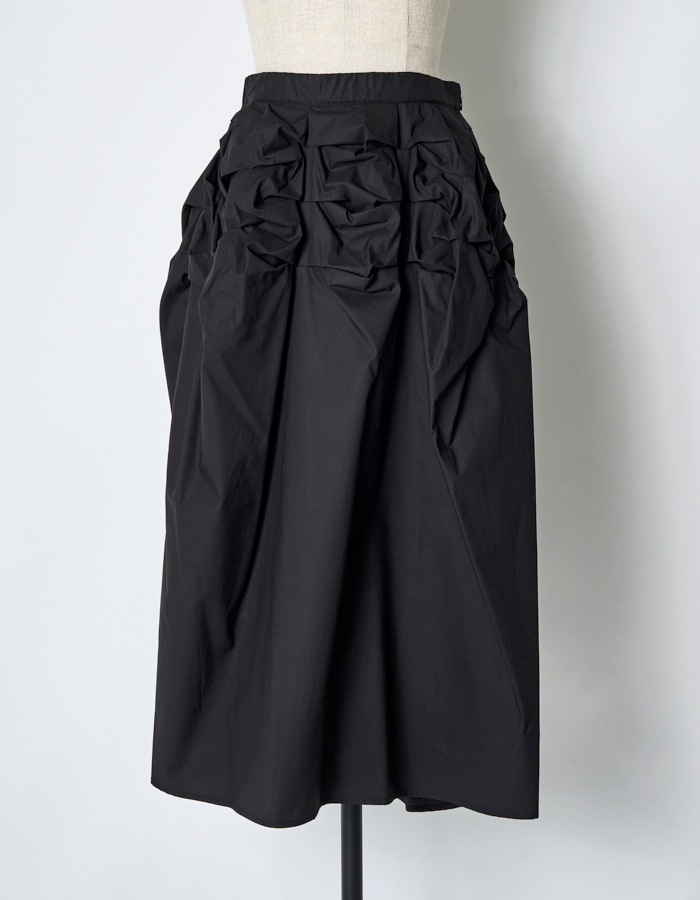 Snowflake Cotton Skirt / black