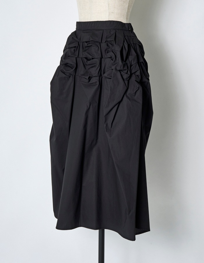 Snowflake Cotton Skirt / black