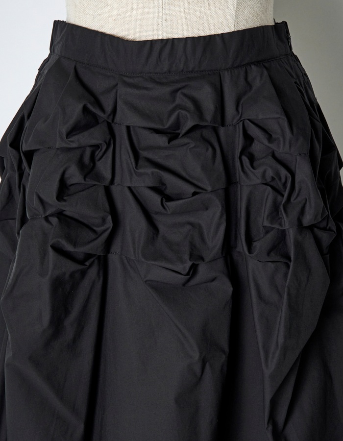 Snowflake Cotton Skirt / black