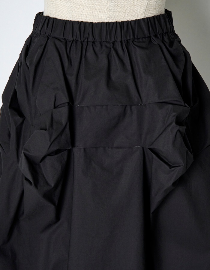Snowflake Cotton Skirt / black
