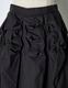 Snowflake Cotton Skirt / black
