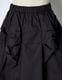 Snowflake Cotton Skirt / black