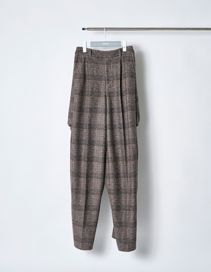 Curiosity Check Trousers / brown