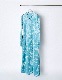 Tree Shade Velor Dress / sax blue