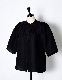 Stand Tuck Blouse / black