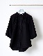 Stand Tuck Blouse / black