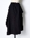 Asymmetry Flare Skirt / black
