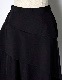 Asymmetry Flare Skirt / black