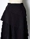 Asymmetry Flare Skirt / black