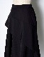 Asymmetry Flare Skirt / black