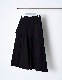 Asymmetry Flare Skirt / black