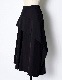 Asymmetry Flare Skirt / black