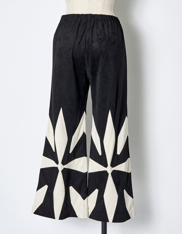 Scissors Patchwork Trousers / black