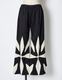 Scissors Patchwork Trousers / black