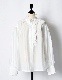 Half Moon Ruffle Blouse / off white