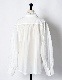Half Moon Ruffle Blouse / off white