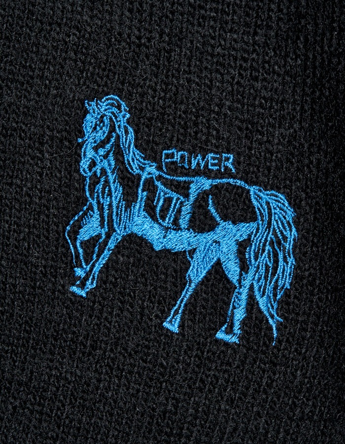 RUMCHE��VAN Colorful Embroidery Cardigan / black