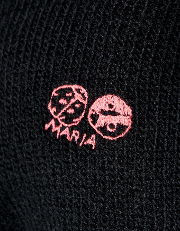 RUMCHE��VAN Colorful Embroidery Cardigan / black