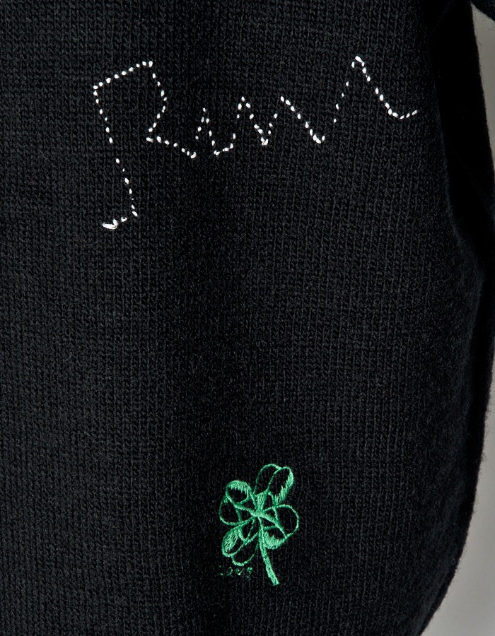 RUMCHE��VAN Colorful Embroidery Cardigan / black