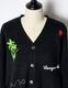 RUMCHE��VAN Colorful Embroidery Cardigan / black
