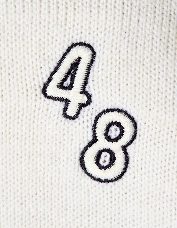 RUMCHE��VAN Colorful Embroidery Cardigan / off white