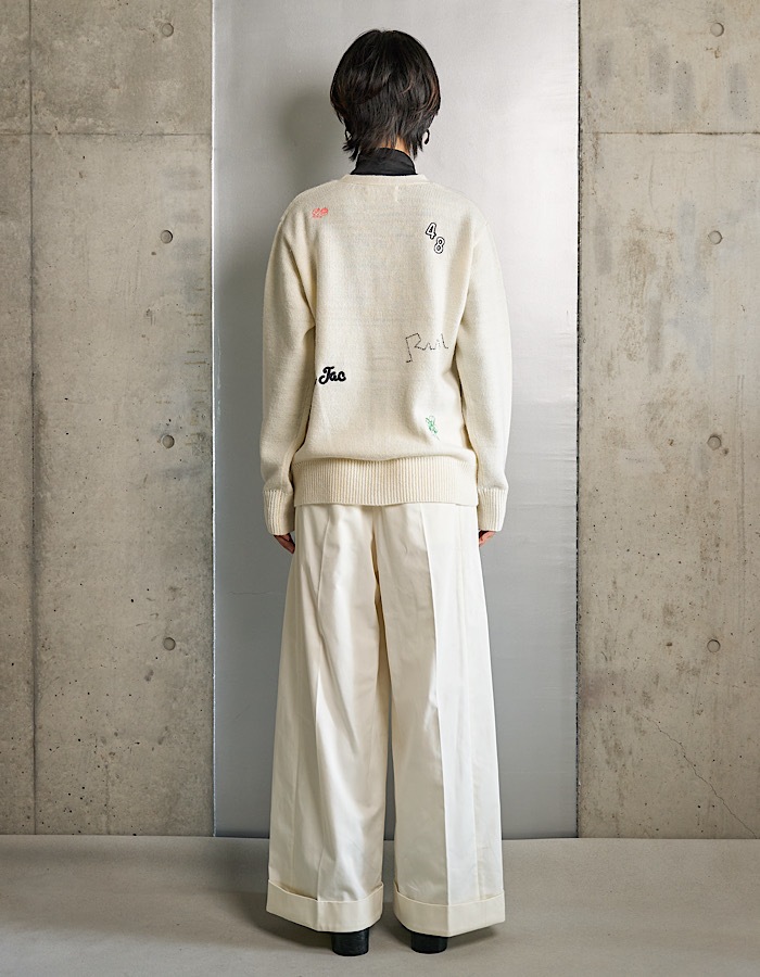 RUMCHE��VAN Colorful Embroidery Cardigan / off white