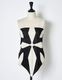 Scissors Patchwork Scarf / black