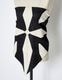 Scissors Patchwork Scarf / black