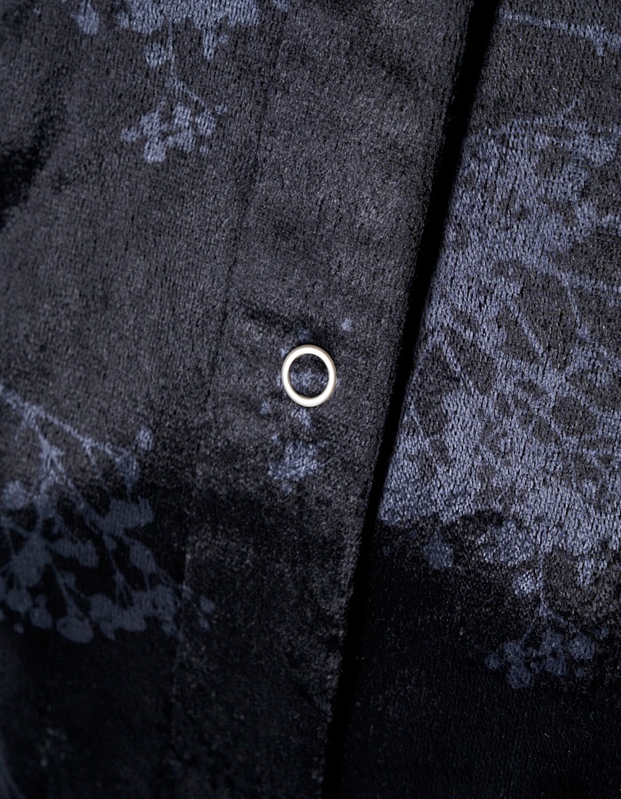 Tree Shade Velor Blouse / black