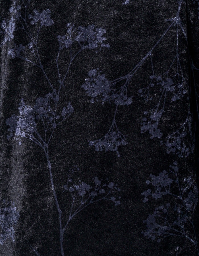 Tree Shade Velor Blouse / black