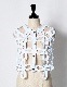 Flower Bond Yarn Vest / white