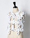 Flower Bond Yarn Vest / white