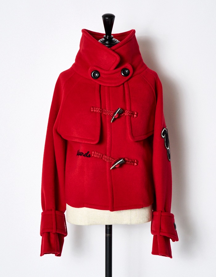 RUMCHE×VAN River Short Duffel Coat / red | OUTERS,COAT | RUMCHE