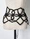 Snowflake Bond Yarn Belt / black