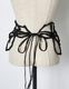 Snowflake Bond Yarn Belt / black