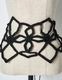 Snowflake Bond Yarn Belt / black