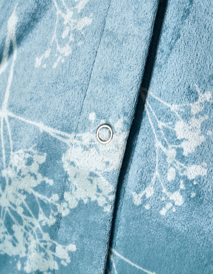 Tree Shade Velor Blouse / sax blue