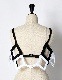 Diamond Bond Yarn Bustier / white