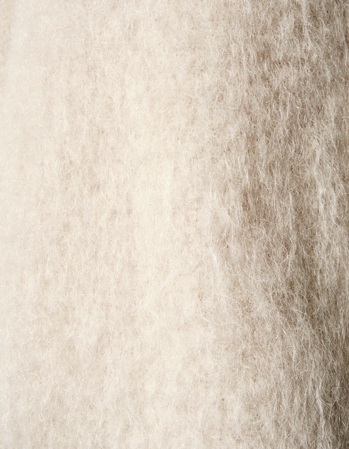 RUMCHE��VAN Wool Mohair Stadium Jumper / ivory