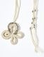 Flower Bond Yarn Choker / beige