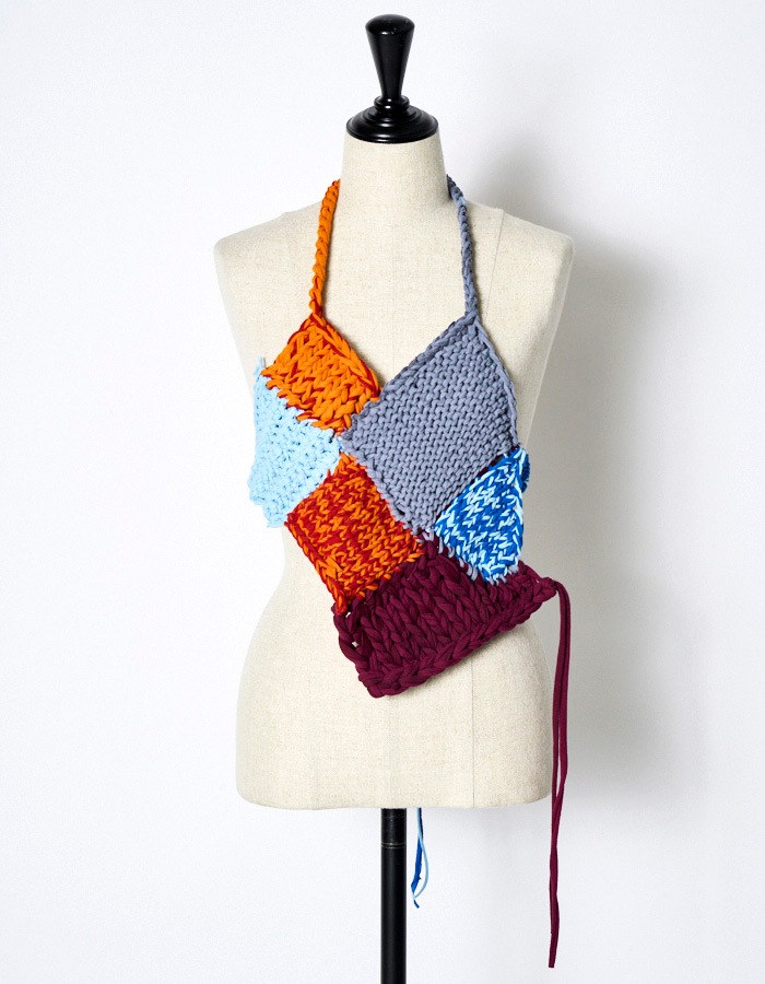 Remake T-shirt Knit Bustier / multi | REMAKE | RUMCHE