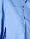 Cotton Moon Ruffle Shirt / sax