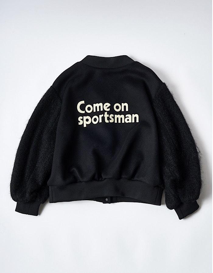 RUMCHE��VAN Wool Mohair Stadium Jumper / black