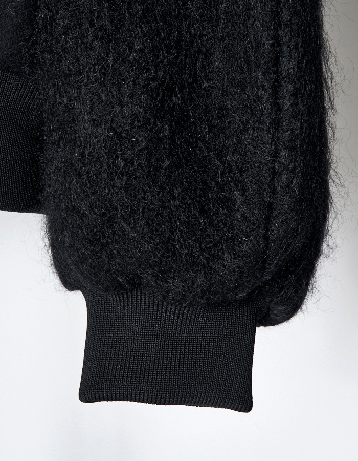 RUMCHE��VAN Wool Mohair Stadium Jumper / black
