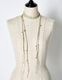 Ladder Bond Yarn Choker / beige
