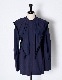 Bond Yarn Collar Blouse / navy
