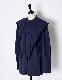 Bond Yarn Collar Blouse / navy